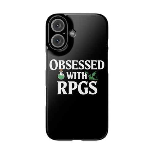 Premium Obsessed With RPGs iPhone Case | Role Playing Game Slim Phone Cases