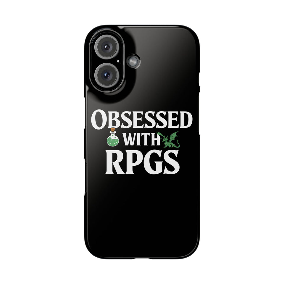 Premium Obsessed With RPGs iPhone Case | Role Playing Game Slim Phone Cases