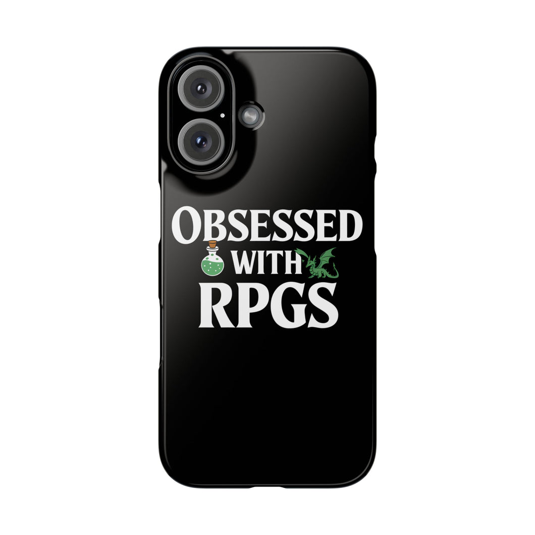 Premium Obsessed With RPGs iPhone Case | Role Playing Game Slim Phone Cases