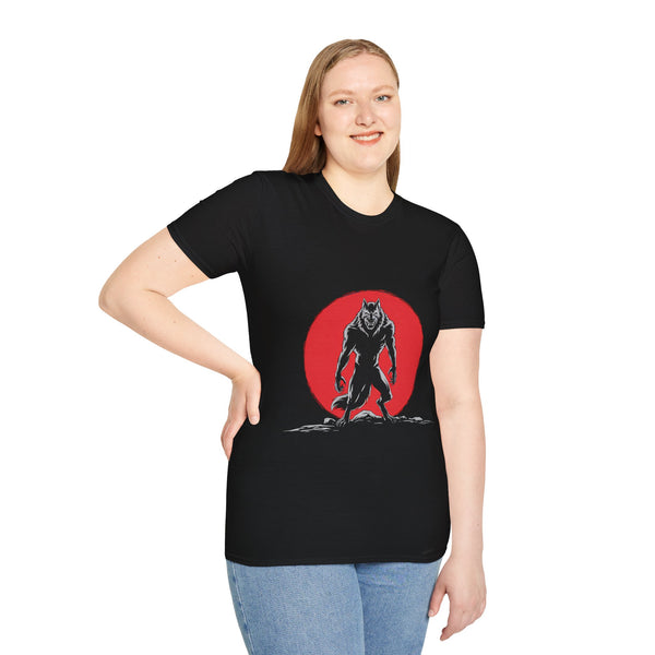 Werewolf Red Moon Unisex T-Shirt | Werewolf Shirt
