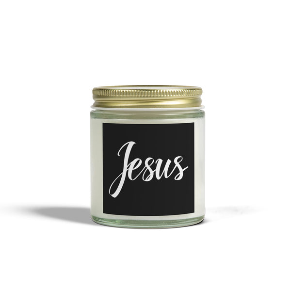 Jesus Cross Faith Scented Candle - Christian Jesus Coconut Apricot Wax Candle (4oz, 9oz)