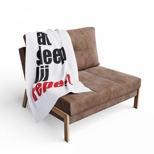 Brazilian Jiu Jitsu Blanket | Eat Sleep BJJ Repeat BJJ Arctic Fleece Blanket
