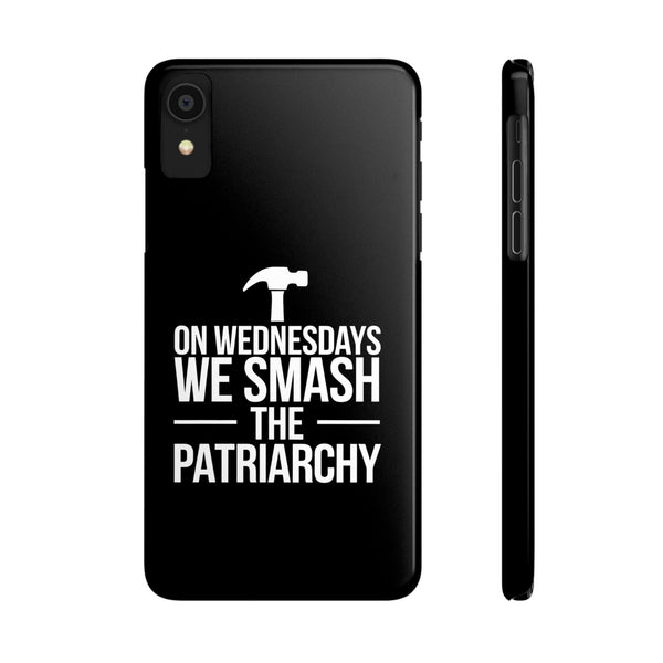 Premium On Wednesdays We Smash The Patriarchy iPhone Case | Feminist Gifts Slim Phone Cases