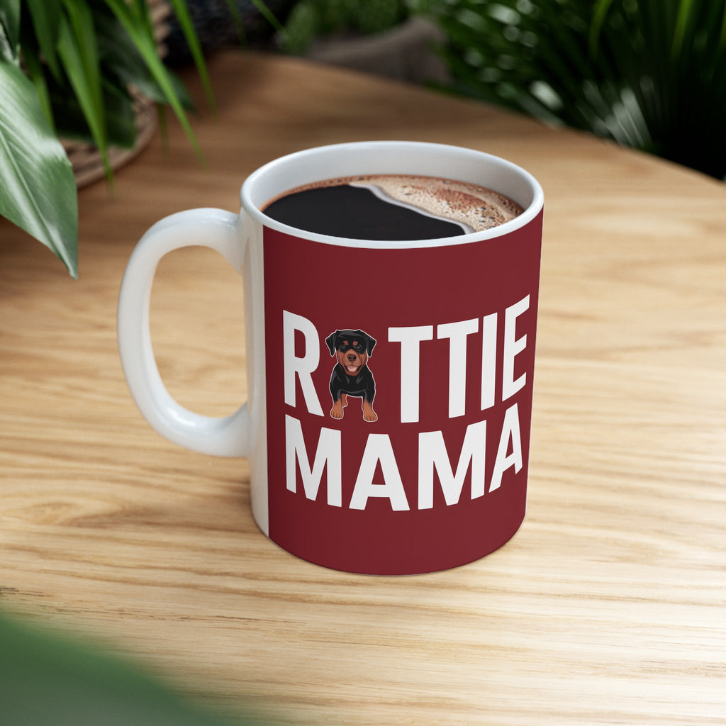 Rottie Mama Rottweiler Mug | Rottweiler Gifts | Gifts For Rottweiler Ceramic Mug 11oz