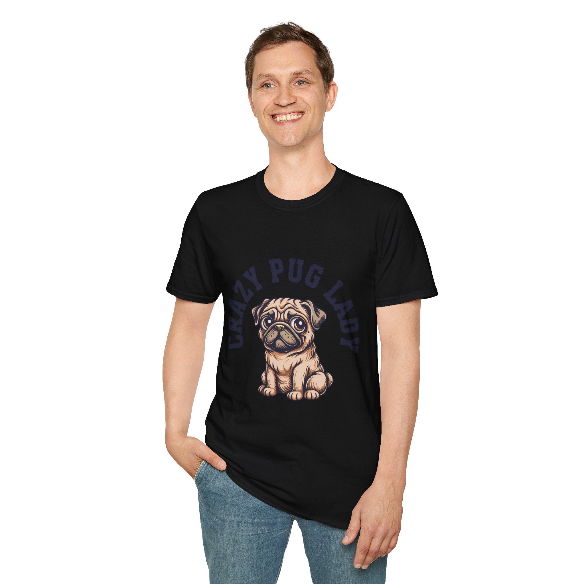 Crazy Pug Lady T-Shirt Secondary image