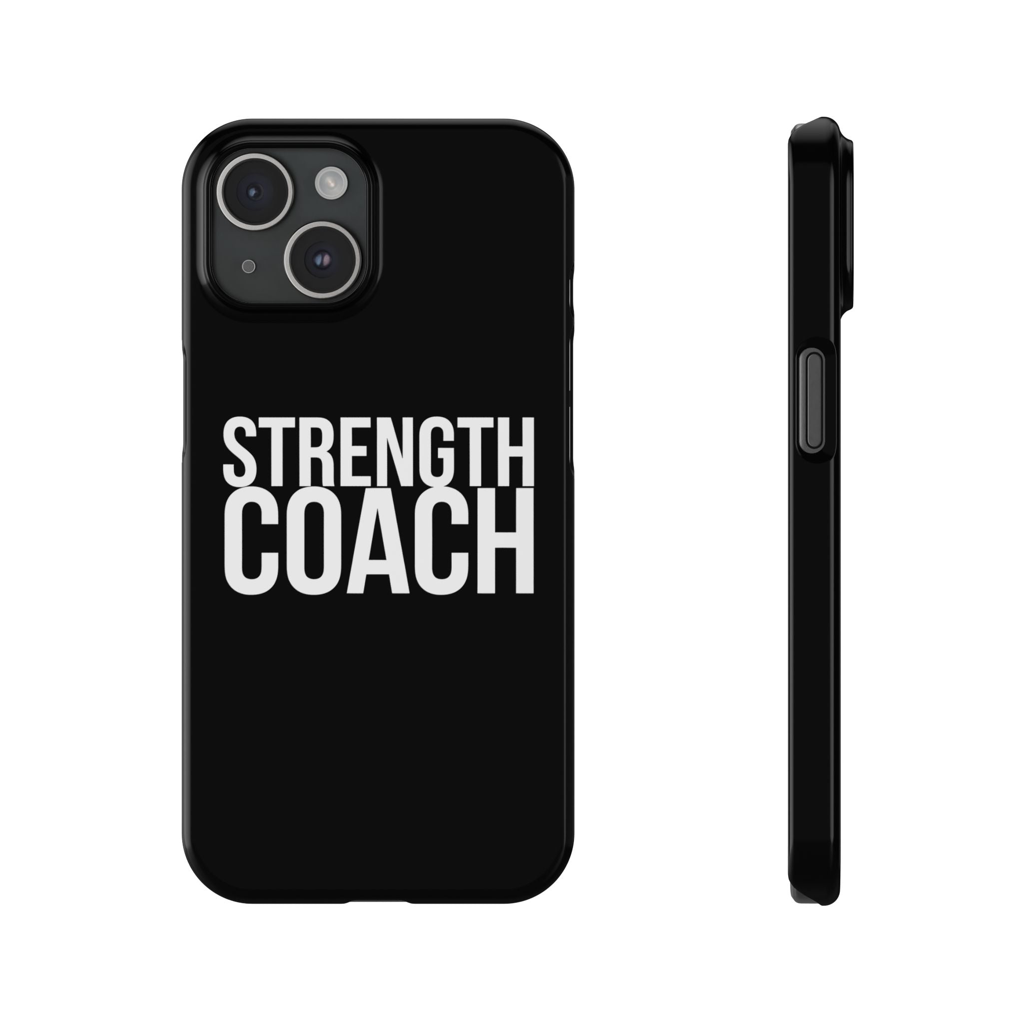 Premium Strength Coach iPhone Case | Strength Coach Gifts Slim Phone Cases Secondary image