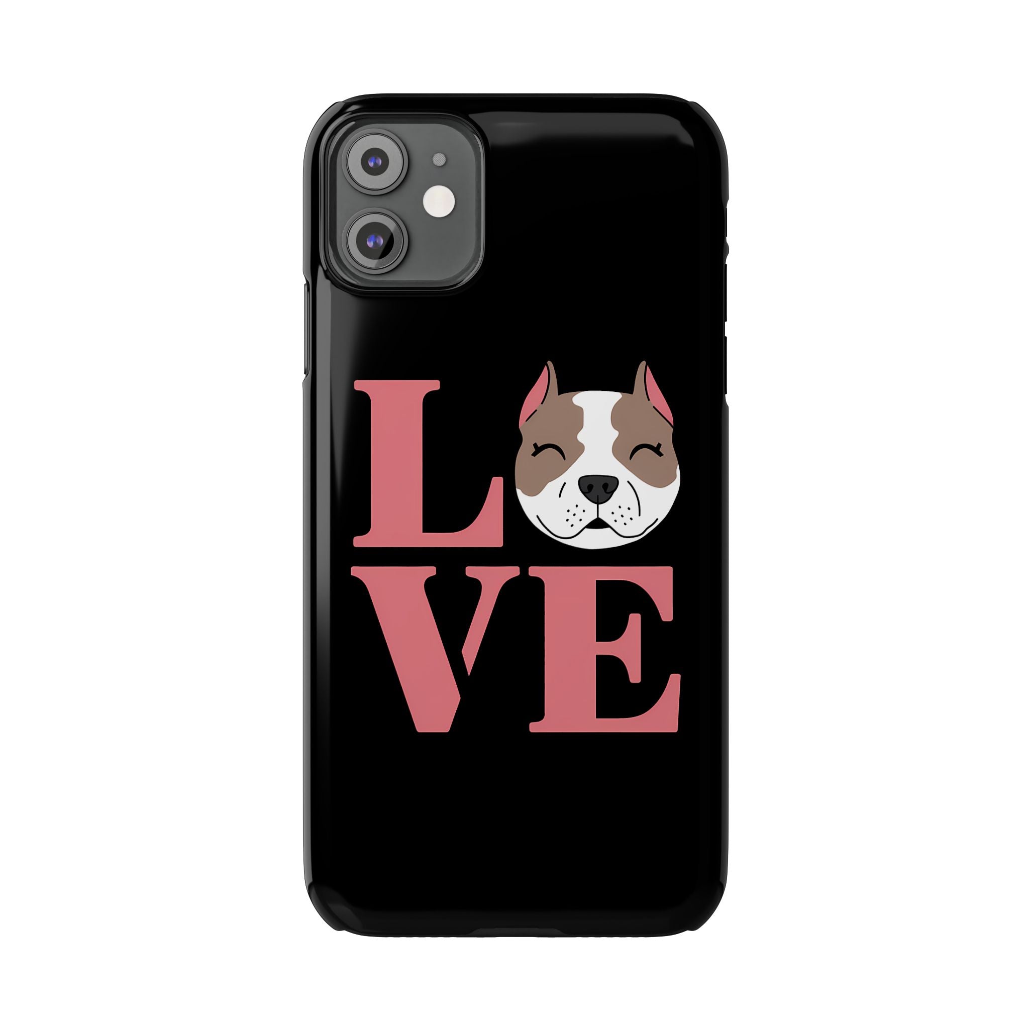 Premium Love Pitbulls iPhone Case | Pitbull Gifts Slim Phone Cases
