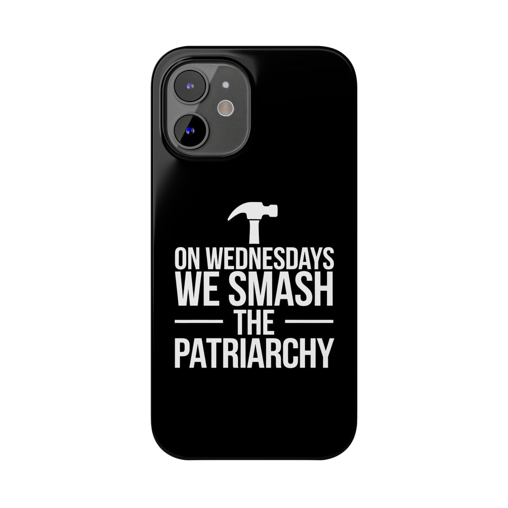 Premium On Wednesdays We Smash The Patriarchy iPhone Case | Feminist Gifts Slim Phone Cases