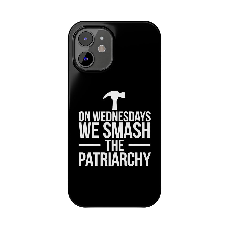 Premium On Wednesdays We Smash The Patriarchy iPhone Case | Feminist Gifts Slim Phone Cases
