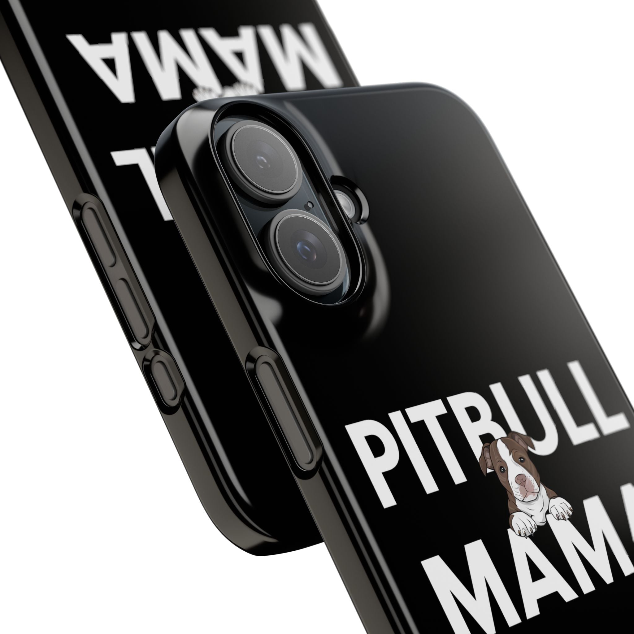 Premium Pitbull Mama 3 iPhone Case | Pitbull Gifts Slim Phone Cases