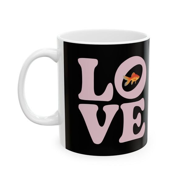 Sweet Love Goldfish Mug | Goldfish Coffee Mug | Cute Goldfish Coffee Mug 11oz