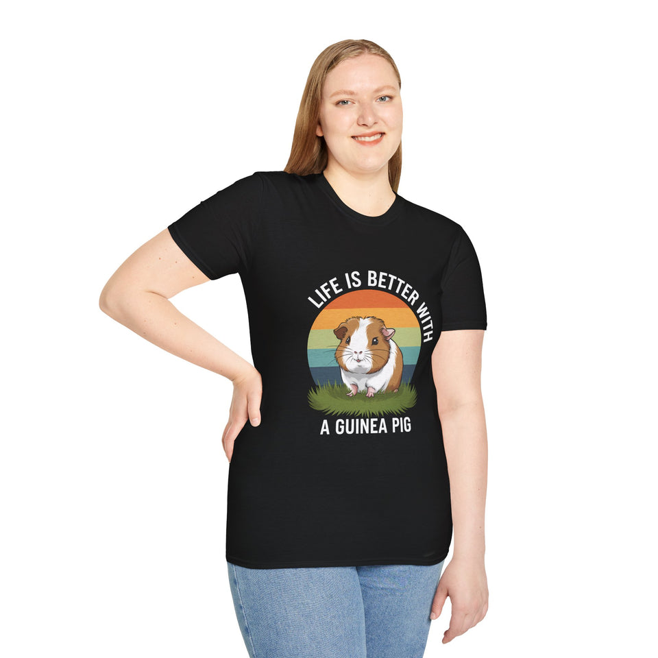 Guinea Pig T-Shirt - Life Is Better With A Guinea Pig Shirt