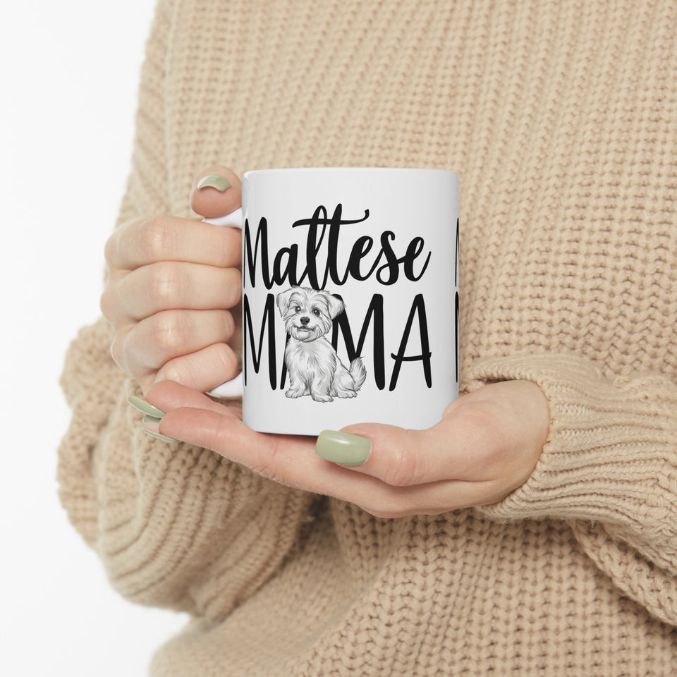 Maltese Mama Mug Maltese Dog 2 | Maltese Gift | Maltese Coffee Mug | Maltese Gift Ideas Mug 11oz