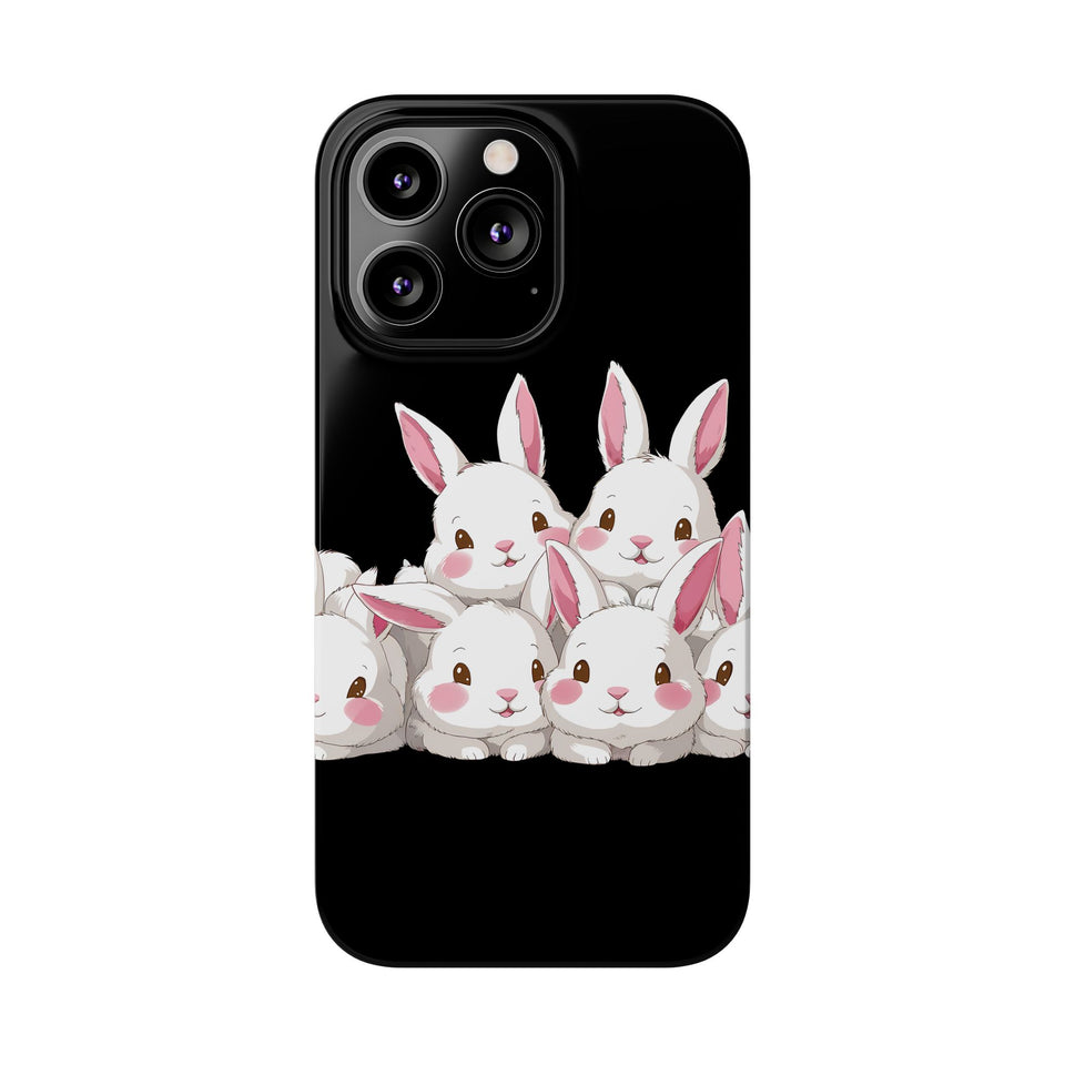 Premium Cute Rabbit iPhone Case | Rabbit Gifts Slim Phone Cases