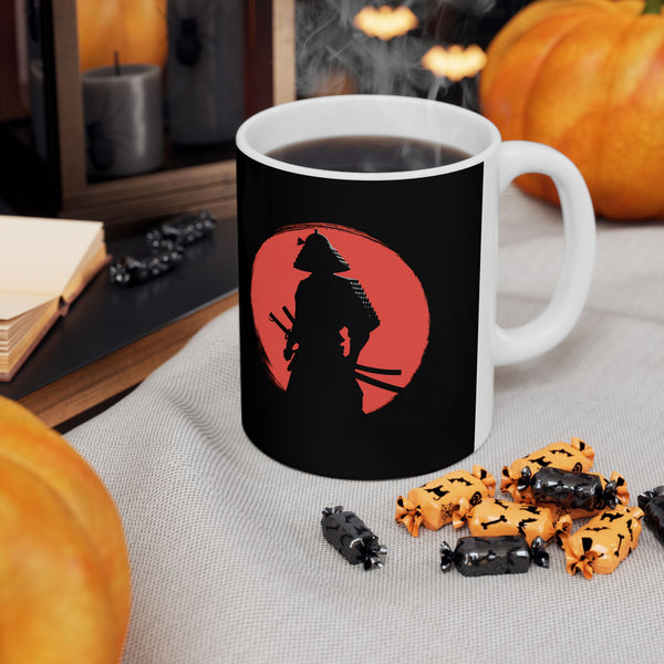 Samurai Red Moon Mug