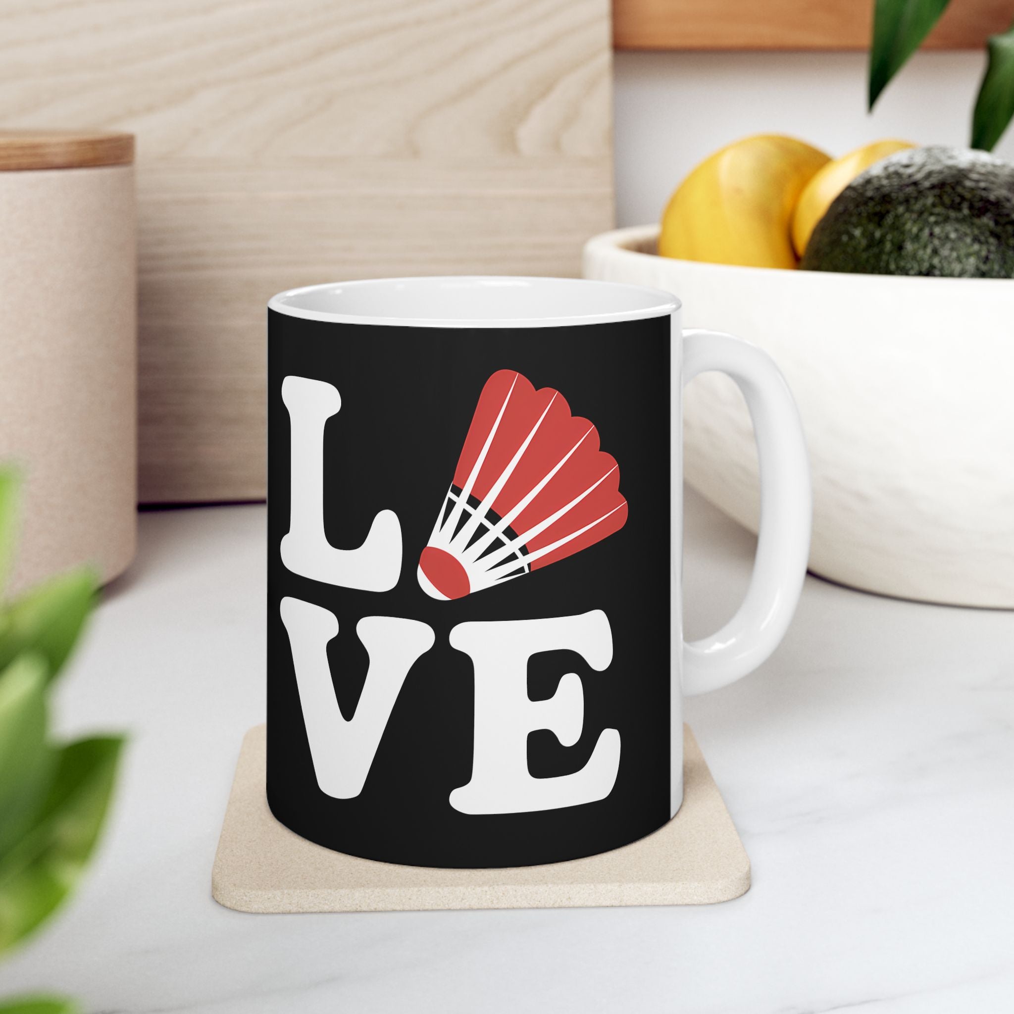 Love Badminton Ceramic Mug | Badminton Gifts (11oz) Main image