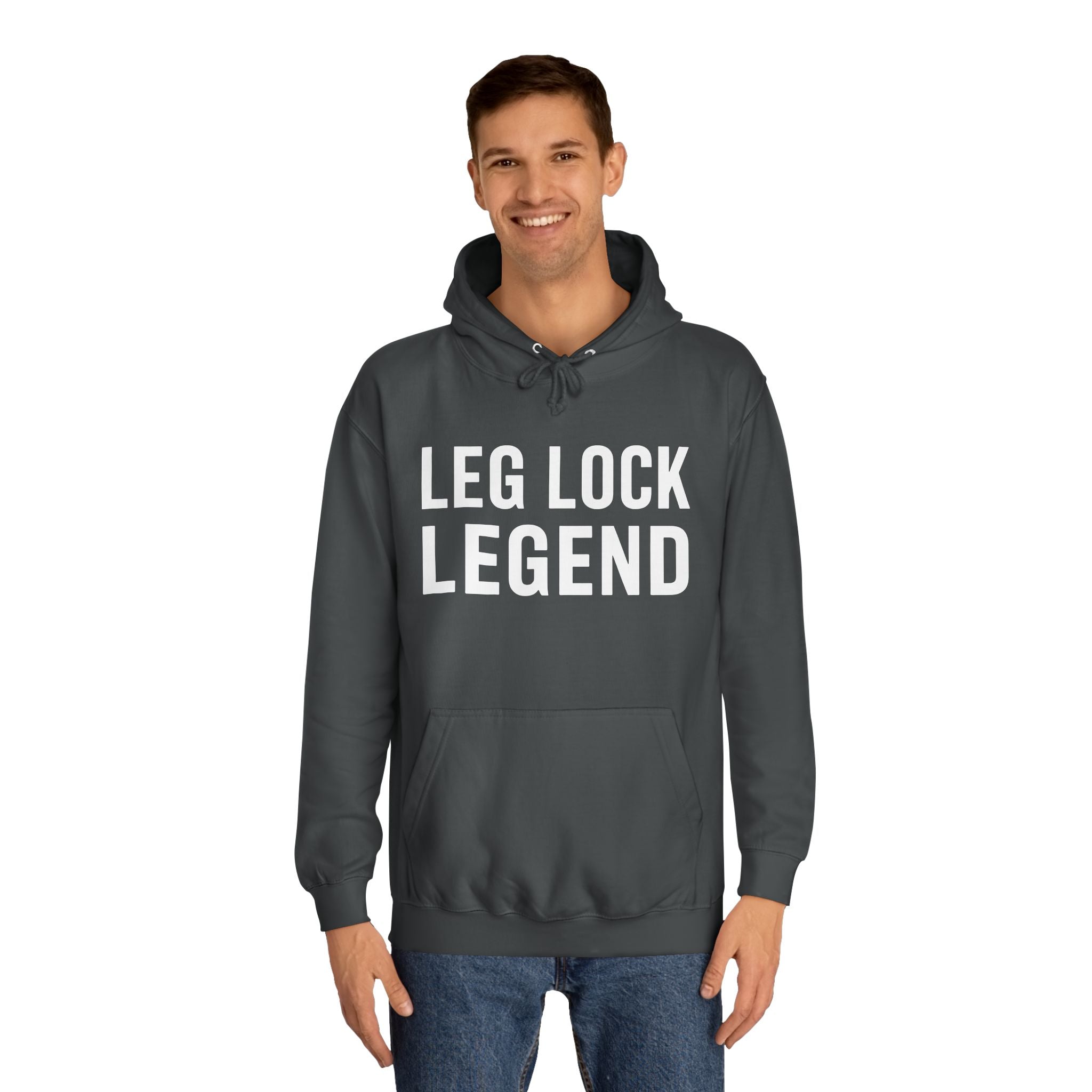 Leg Lock Legend BJJ Unisex College Hoodie | Brazilian Jiu Jitsu Gift Hoodie