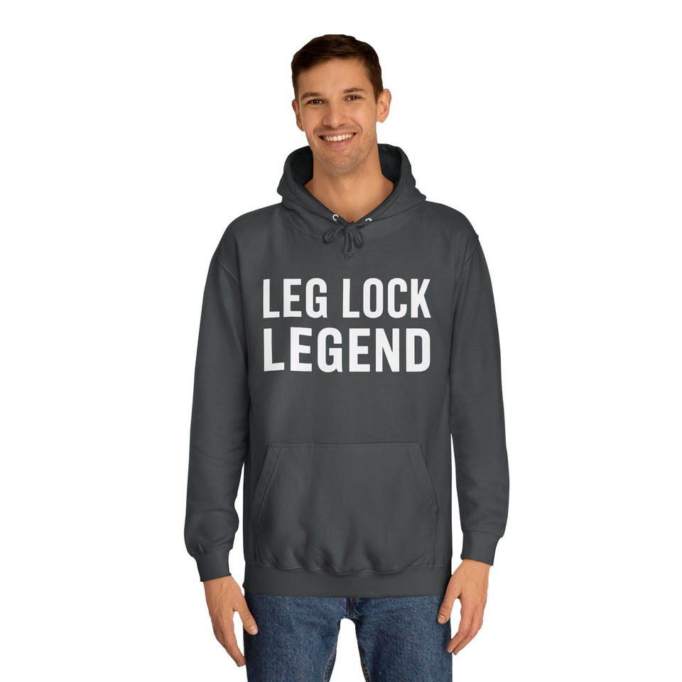 Leg Lock Legend BJJ Unisex College Hoodie | Brazilian Jiu Jitsu Gift Hoodie