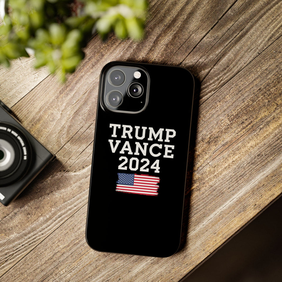 Premium Trump Vance 2024 iPhone Case | Donald Trump Gifts Slim Phone Cases