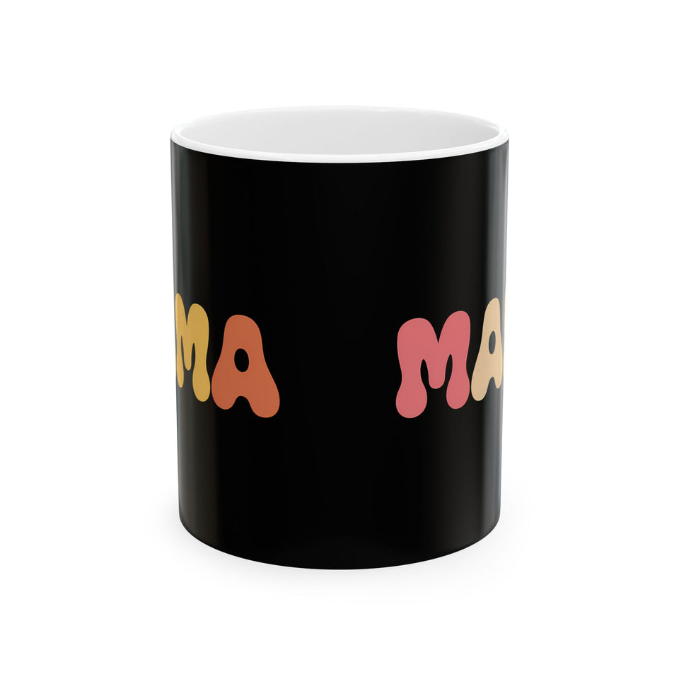 Womens Mama Mug | Birthday Mom Merchandise | Mothers Day Gifts Ceramic Mug 11oz - 2