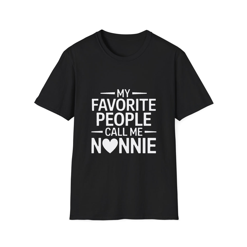 Nonnie T-Shirt - My Favorite People Call Me Nonnie Shirt