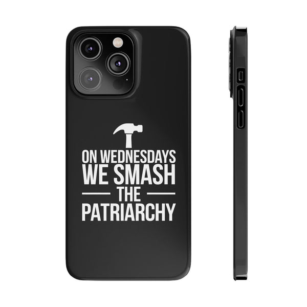 Premium On Wednesdays We Smash The Patriarchy iPhone Case | Feminist Gifts Slim Phone Cases