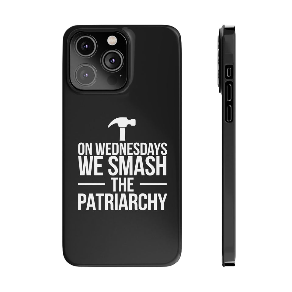 Premium On Wednesdays We Smash The Patriarchy iPhone Case | Feminist Gifts Slim Phone Cases
