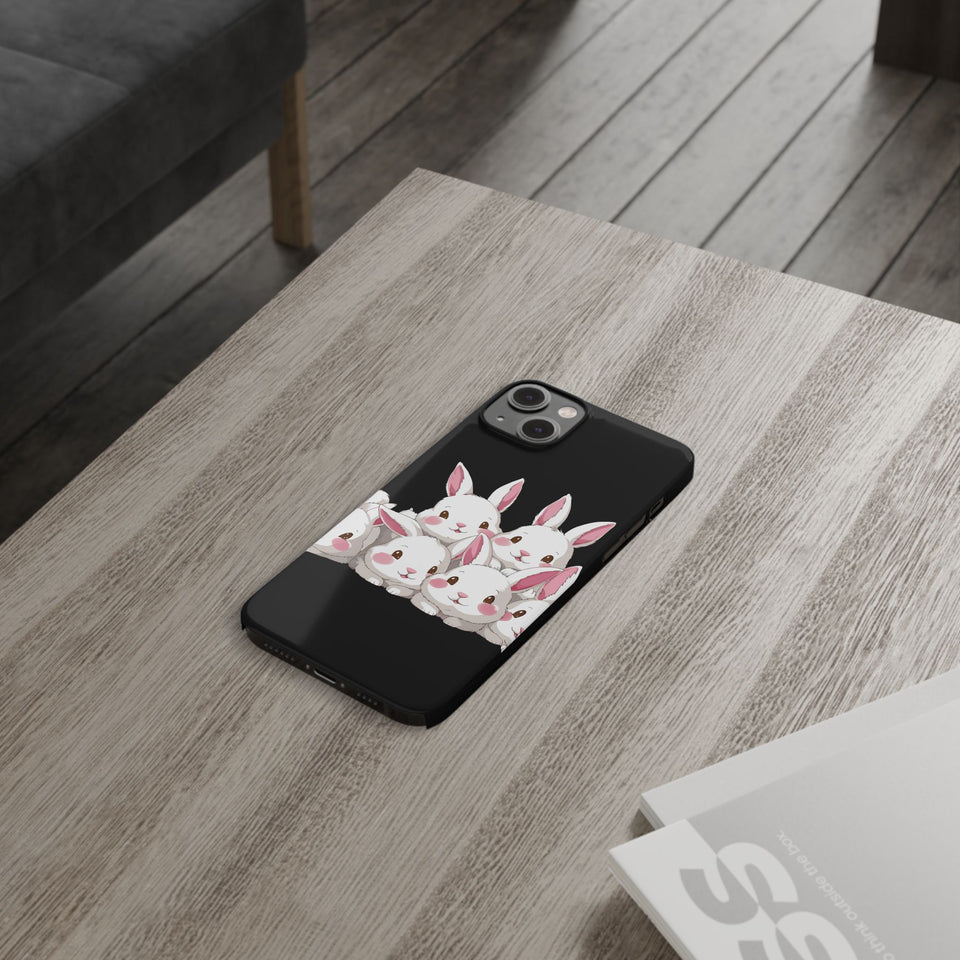 Premium Cute Rabbit iPhone Case | Rabbit Gifts Slim Phone Cases
