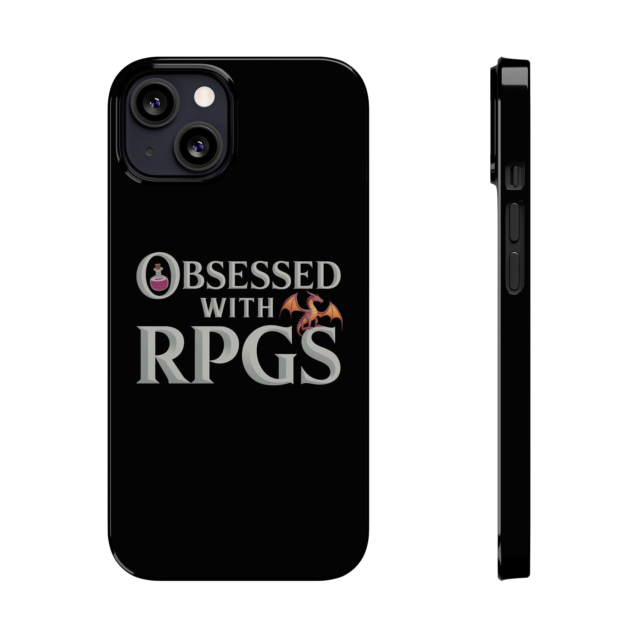 Premium Obsessed With RPGs iPhone Case | Fantasy Role Playing Game Slim Phone Cases