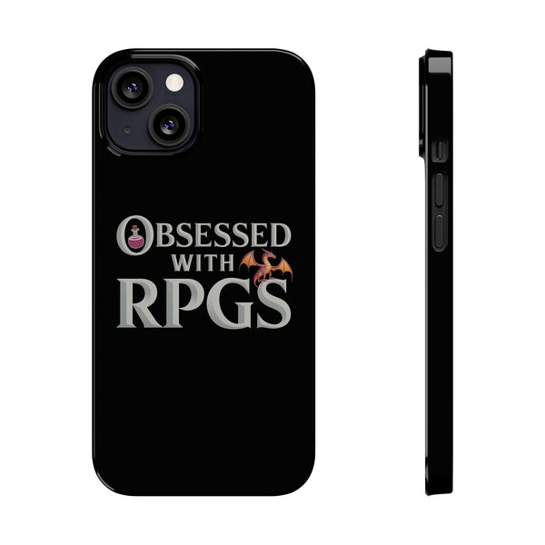 Premium Obsessed With RPGs iPhone Case | Fantasy Role Playing Game Slim Phone Cases