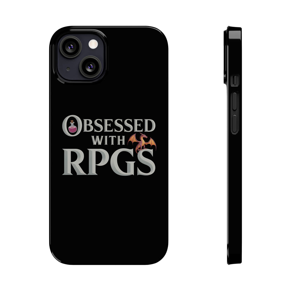 Premium Obsessed With RPGs iPhone Case | Fantasy Role Playing Game Slim Phone Cases