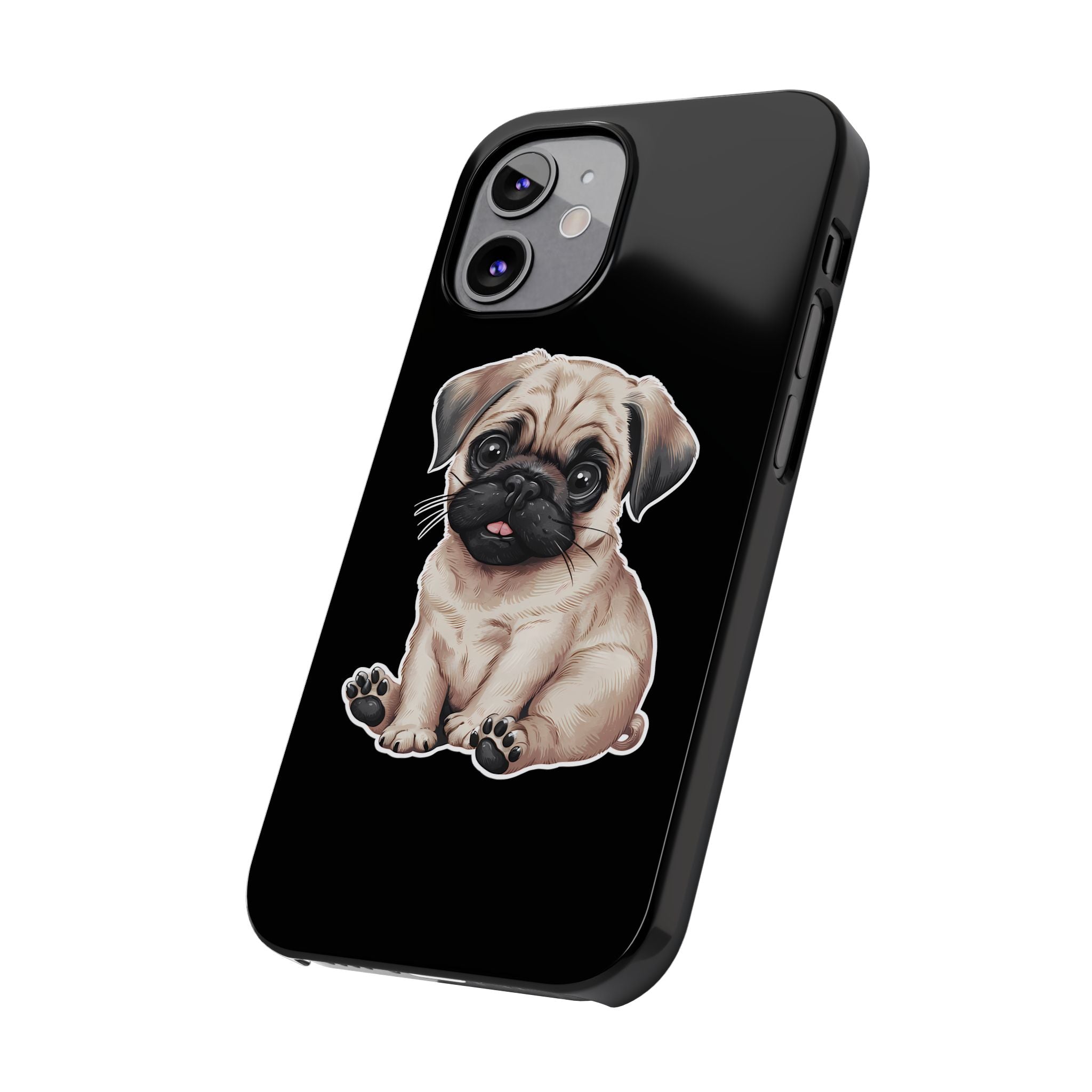 Premium Pug Puppy iPhone Case | Cute Pug Gifts Slim Phone Cases