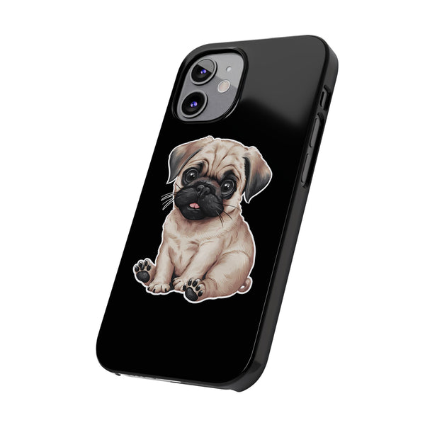 Premium Pug Puppy iPhone Case | Cute Pug Gifts Slim Phone Cases