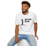 Best Dad By Par | Golf Presents For Dad |Fathers Day Gifts Golf | Dad Golf Gifts Unisex Softstyle T-Shirt golf shirt, golf presents for dad, golf presents for man, golf gifts, golf lover gifts, cool golf gifts, mens golf gifts, fathers day golf gifts 