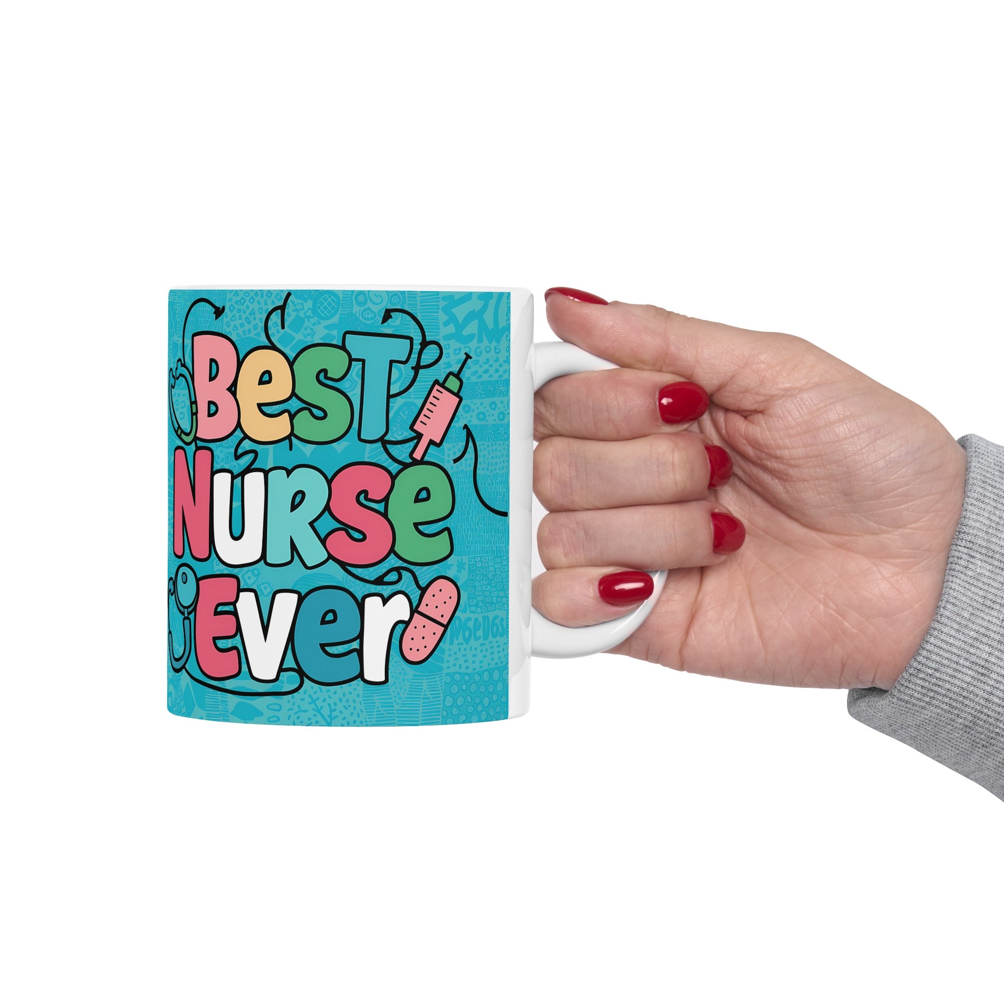 Best Nurse Ever Mug | Nurse Gift | Nurse Coffee Mug | Nurse Gift Ideas Mug 11oz 4