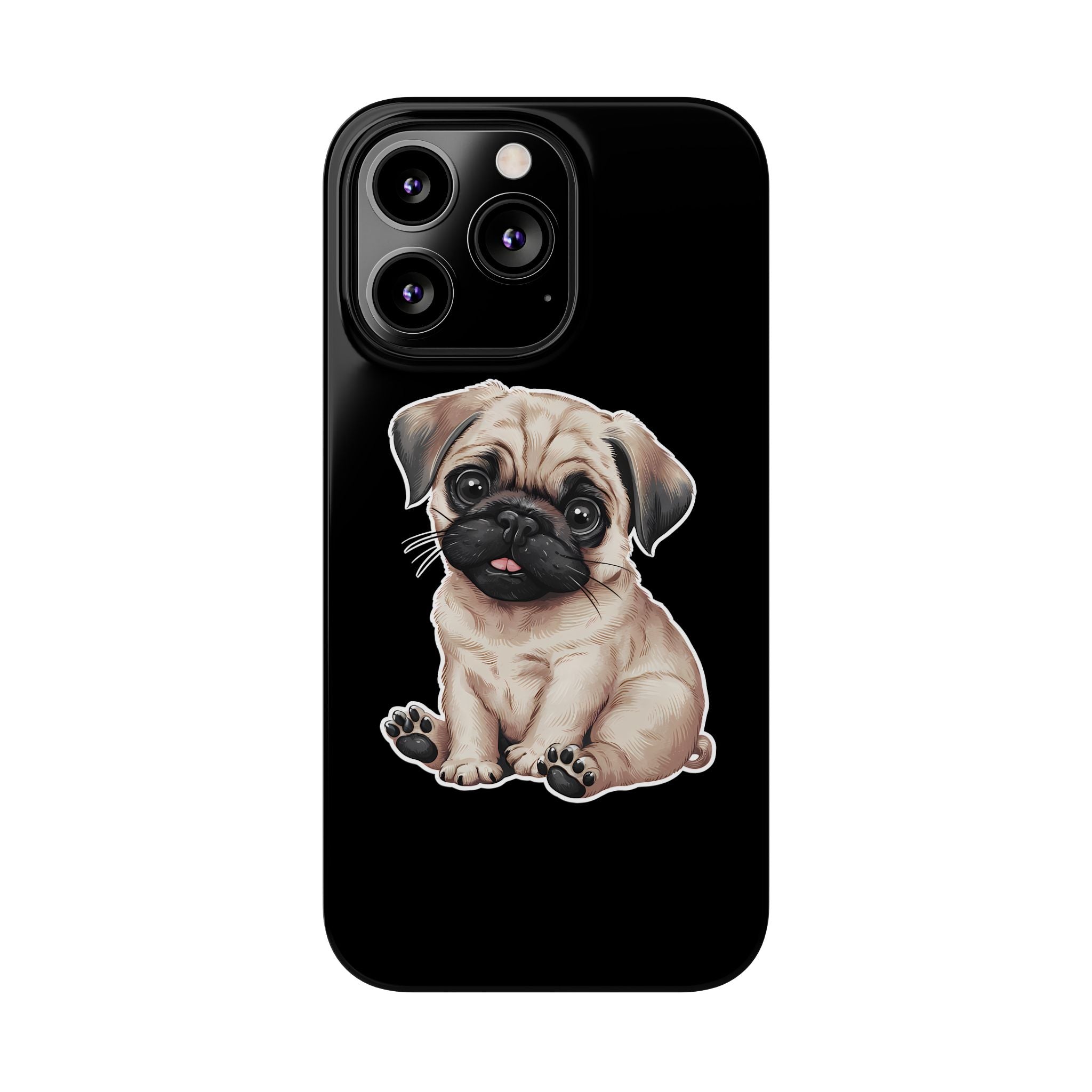 Premium Pug Puppy iPhone Case | Cute Pug Gifts Slim Phone Cases