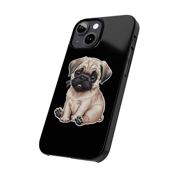 Premium Pug Puppy iPhone Case | Cute Pug Gifts Slim Phone Cases
