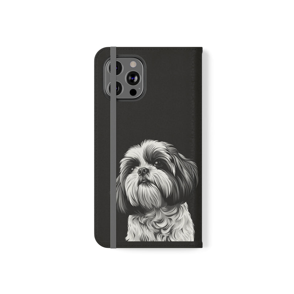 Shih Tzu Phone Case | Shih Tzu Wallet Phone Case | IPhone & Samsung Galaxy Shih Tzu Flip Cases