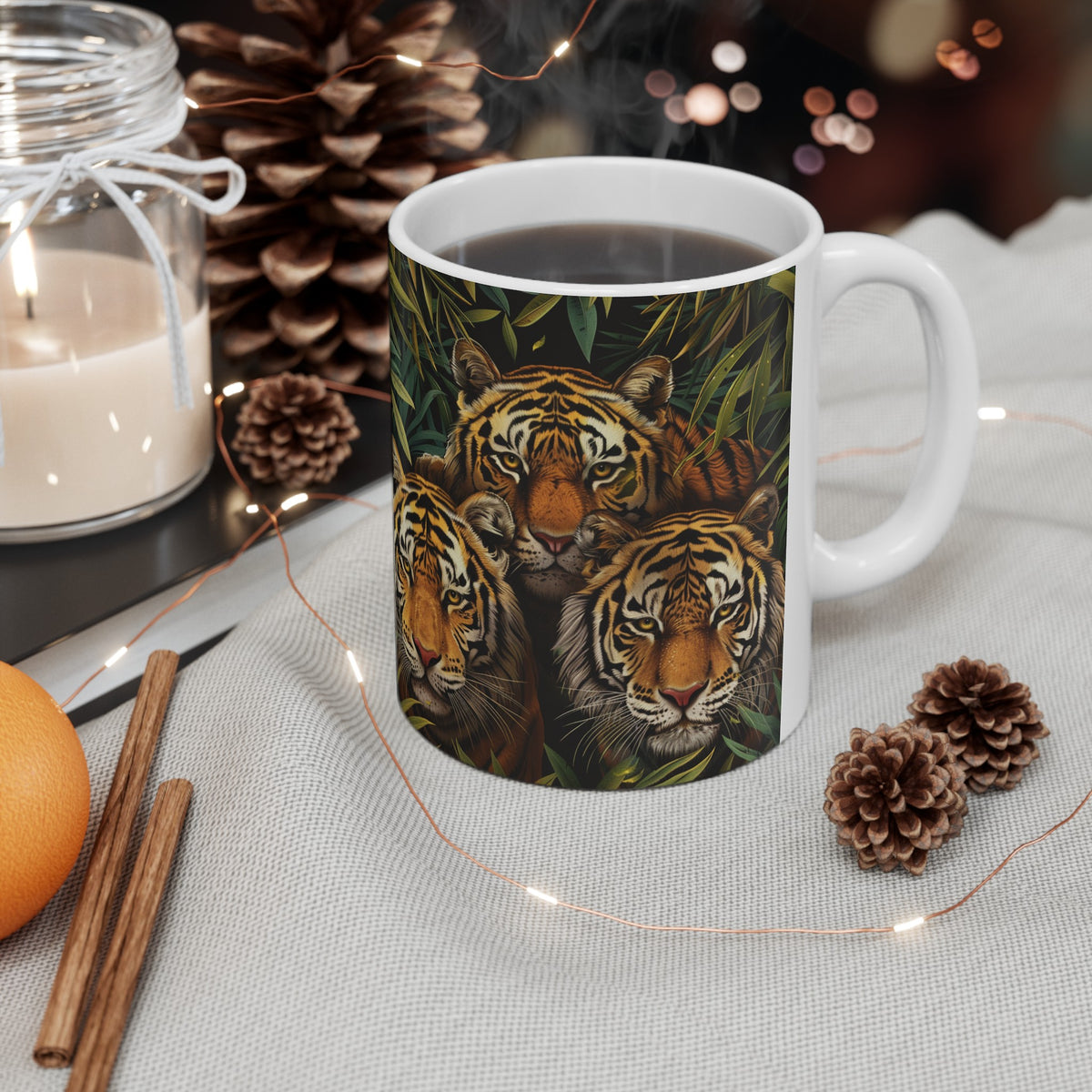 Tiger Mug Group | Tiger Coffee Mug | Cute Tiger Gift | Tiger Presents | Tiger Mug 2 11oz