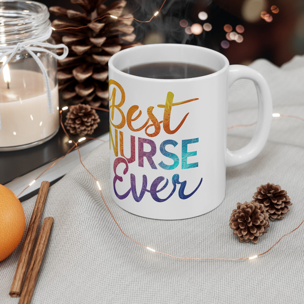 Best Nurse Ever Mug | Nurse Gift | Nurse Coffee Mug | Nurse Gift Ideas Mug 11oz 3