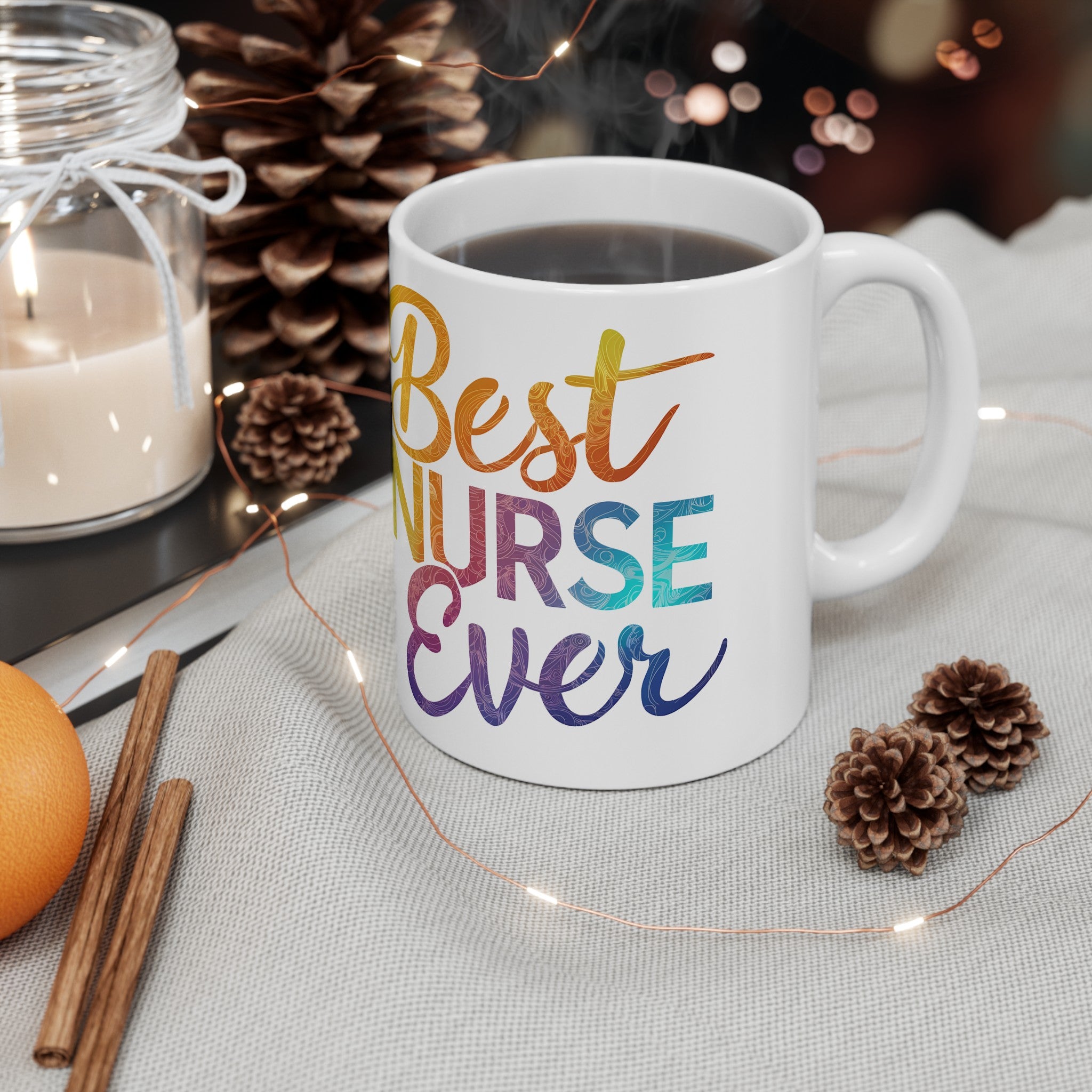Best Nurse Ever Mug | Nurse Gift | Nurse Coffee Mug | Nurse Gift Ideas Mug 11oz 3