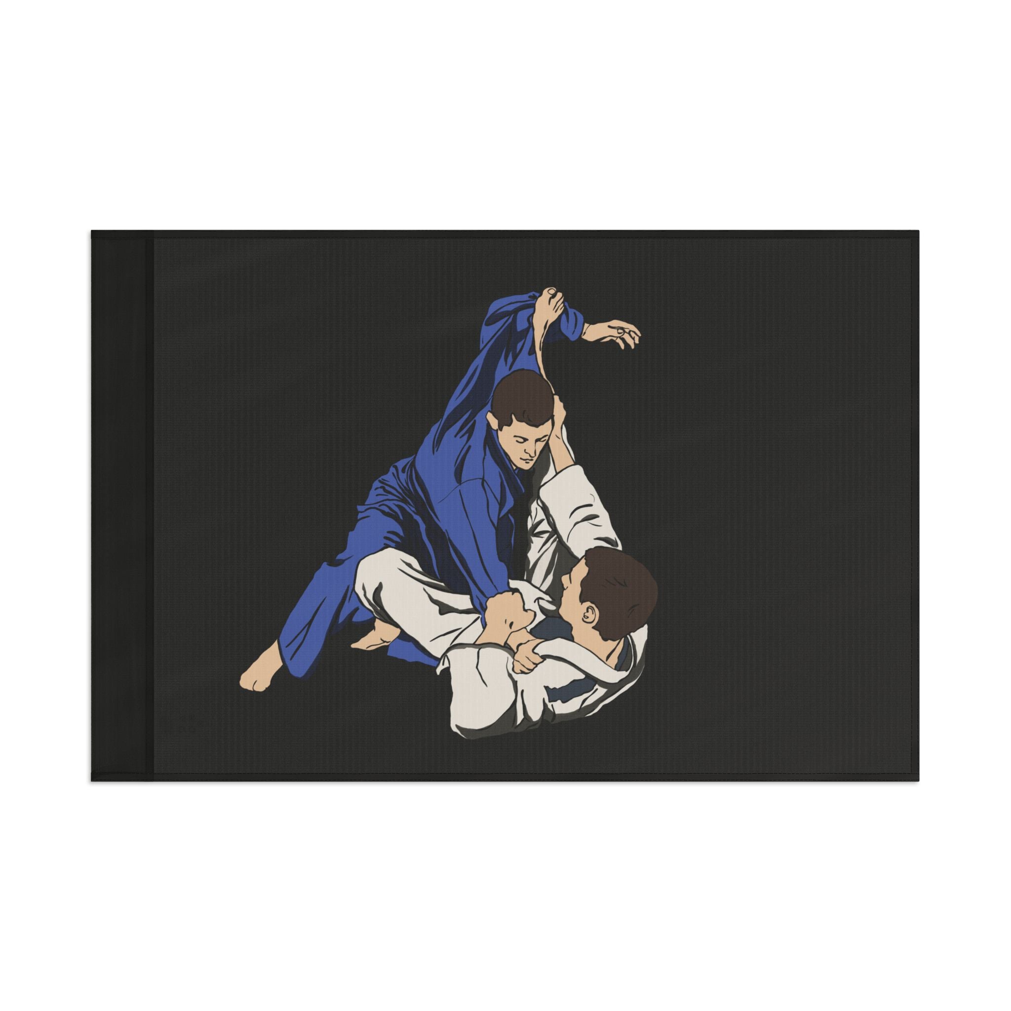 Brazilian Jiu Jitsu Rolling Flag Banner | BJJ Flag Secondary image