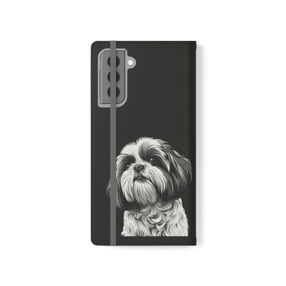 Shih Tzu Phone Case | Shih Tzu Wallet Phone Case | IPhone & Samsung Galaxy Shih Tzu Flip Cases