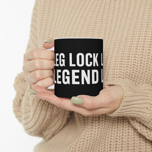 Brazilian Jiu Jitsu Leg Lock Legend BJJ Ceramic Mug | Brazilian Jiu Jitsu Gifts (11oz)