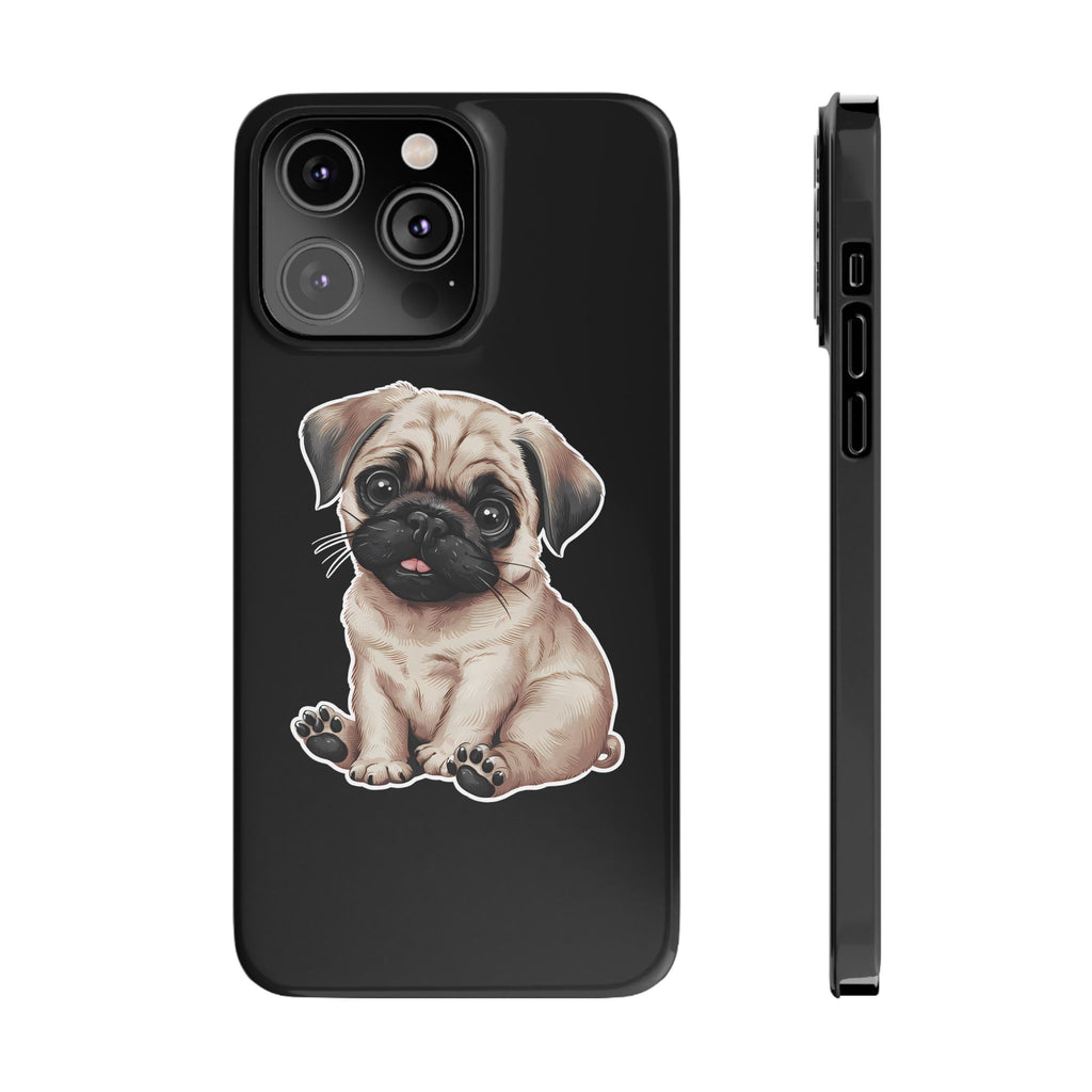 Premium Pug Puppy iPhone Case | Cute Pug Gifts Slim Phone Cases