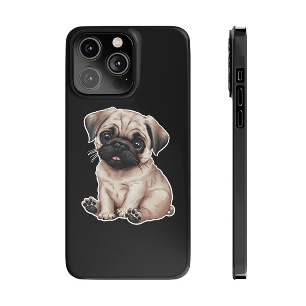 Premium Pug Puppy iPhone Case | Cute Pug Gifts Slim Phone Cases