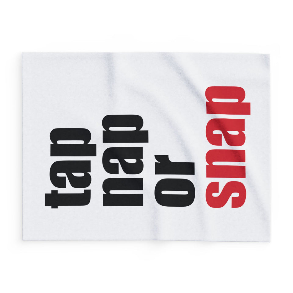 Brazilian Jiu Jitsu Blanket | Tap Nap Or Snap BJJ Repeat BJJ Arctic Fleece Blanket