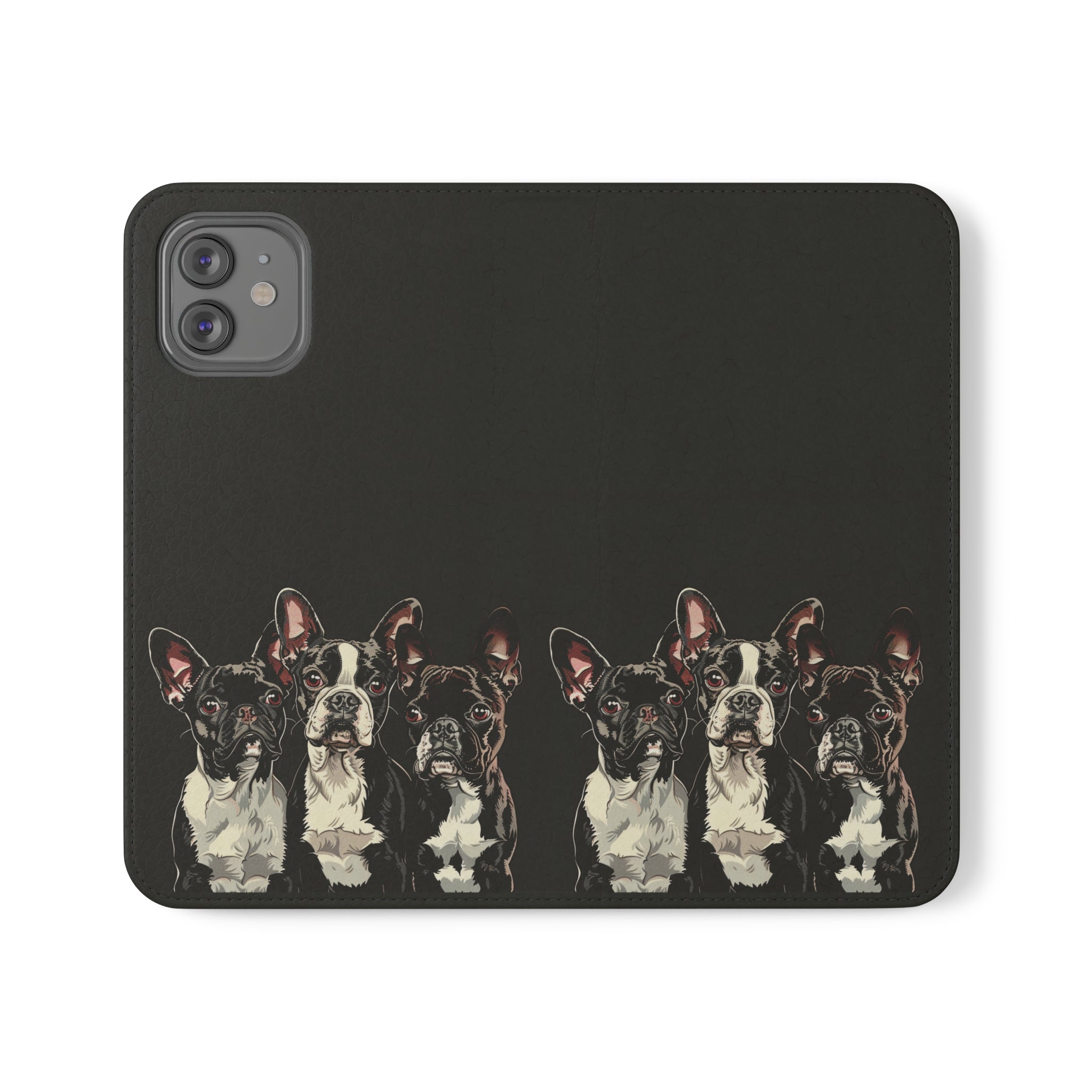 Boston Terrier Phone Case | Boston Terrier Wallet Phone Case | IPhone & Samsung Galaxy Boston Terrier Flip Cases