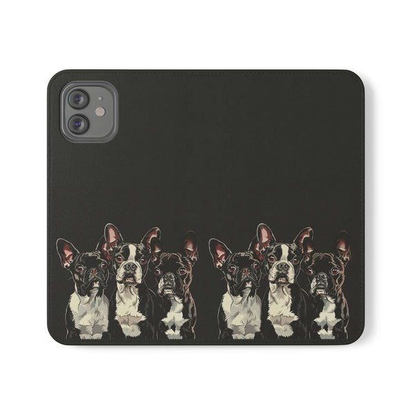 Boston Terrier Phone Case | Boston Terrier Wallet Phone Case | IPhone & Samsung Galaxy Boston Terrier Flip Cases
