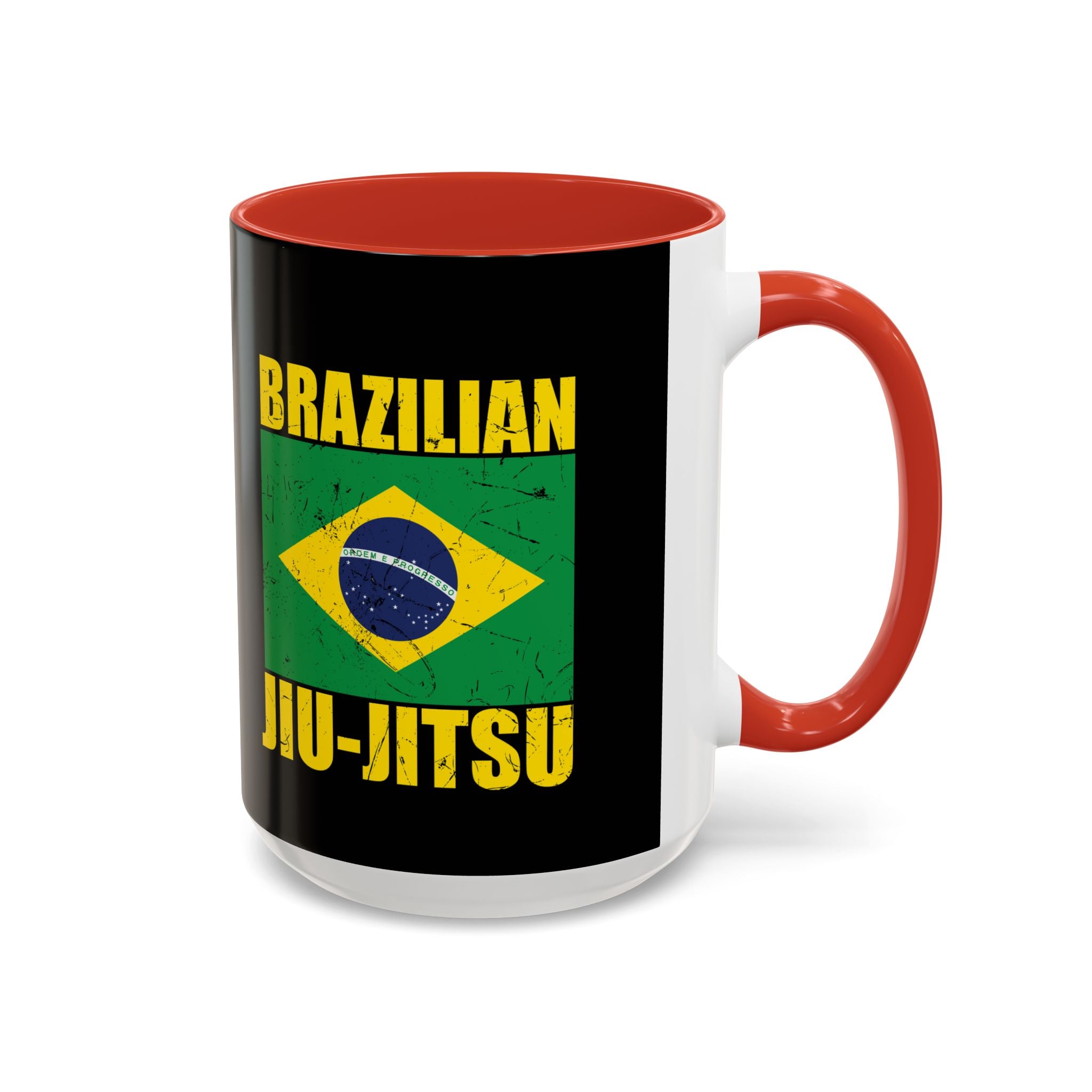 Brazilian Jiu Jitsu Flag | BJJ Accent Coffee Mug